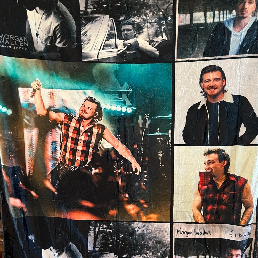 Morgan Wallen, plush 50x60 blanket, BRAND NEW